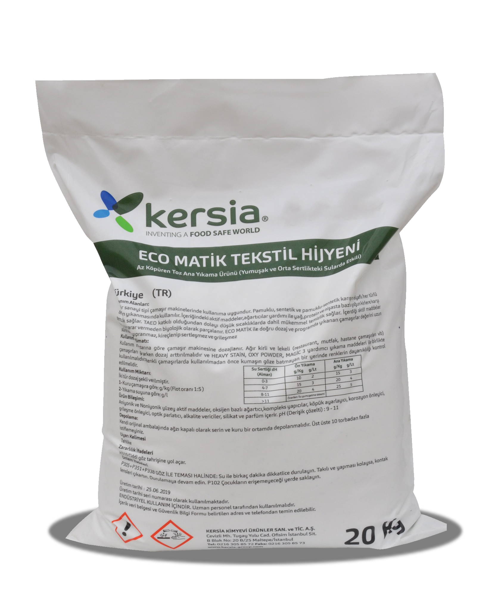 4 – Eco Matik Tekstil Hijyeni Orta Sert ve Yumuşak Sular İçin Ağartıcılı Toz Ana Yıkama Deterjanı