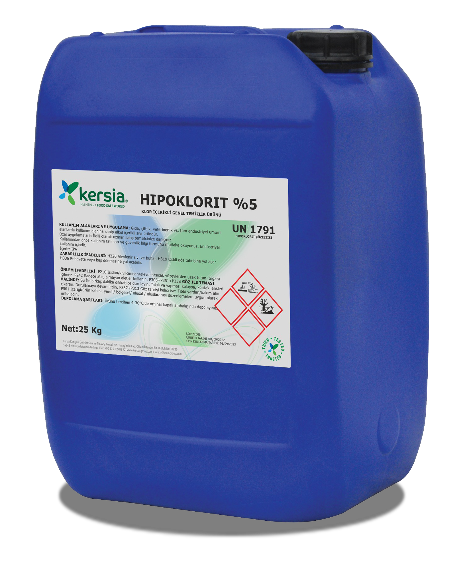 6 – Hipoklorit 5 Aktif Klor Bazlı Hijyen Etkili Sıvı Temizleyici-Çamaşır Suyu