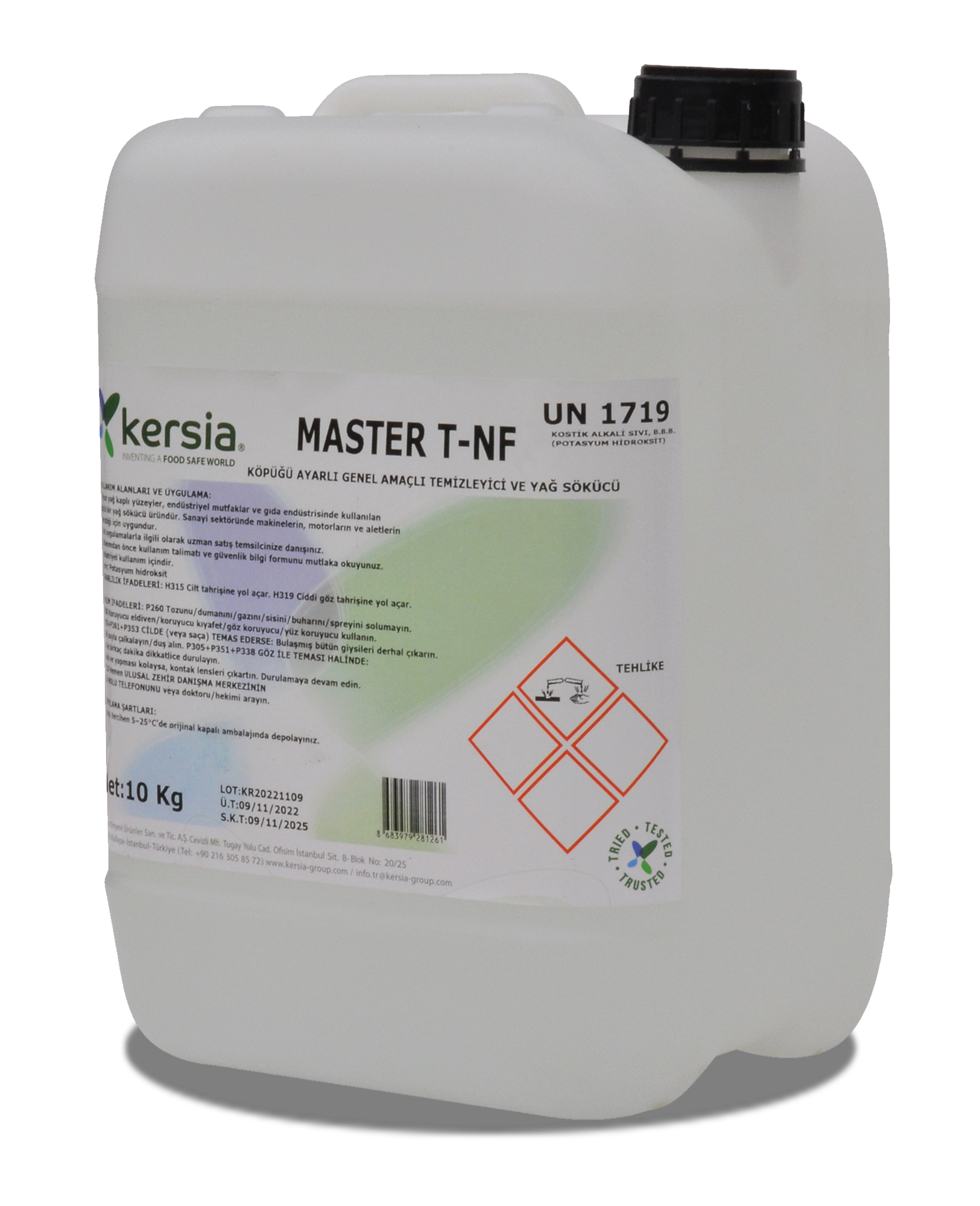 9 – Master T-NF Köpüğü Ayarlı Genel Amaçlı Kirve Sentetik Yağ Sökücü, Zemin Temizleyici