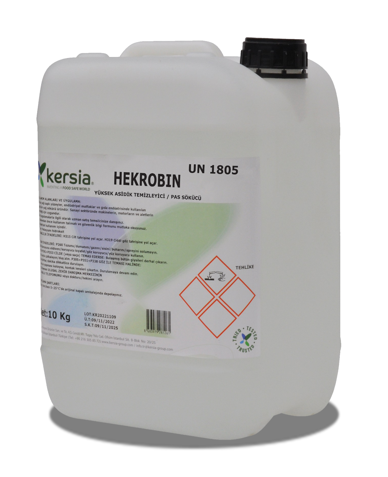 6 – Hekrobin Çimento Kalıntısı ve Lekeler İçin YüksekAsidik Temizleyici